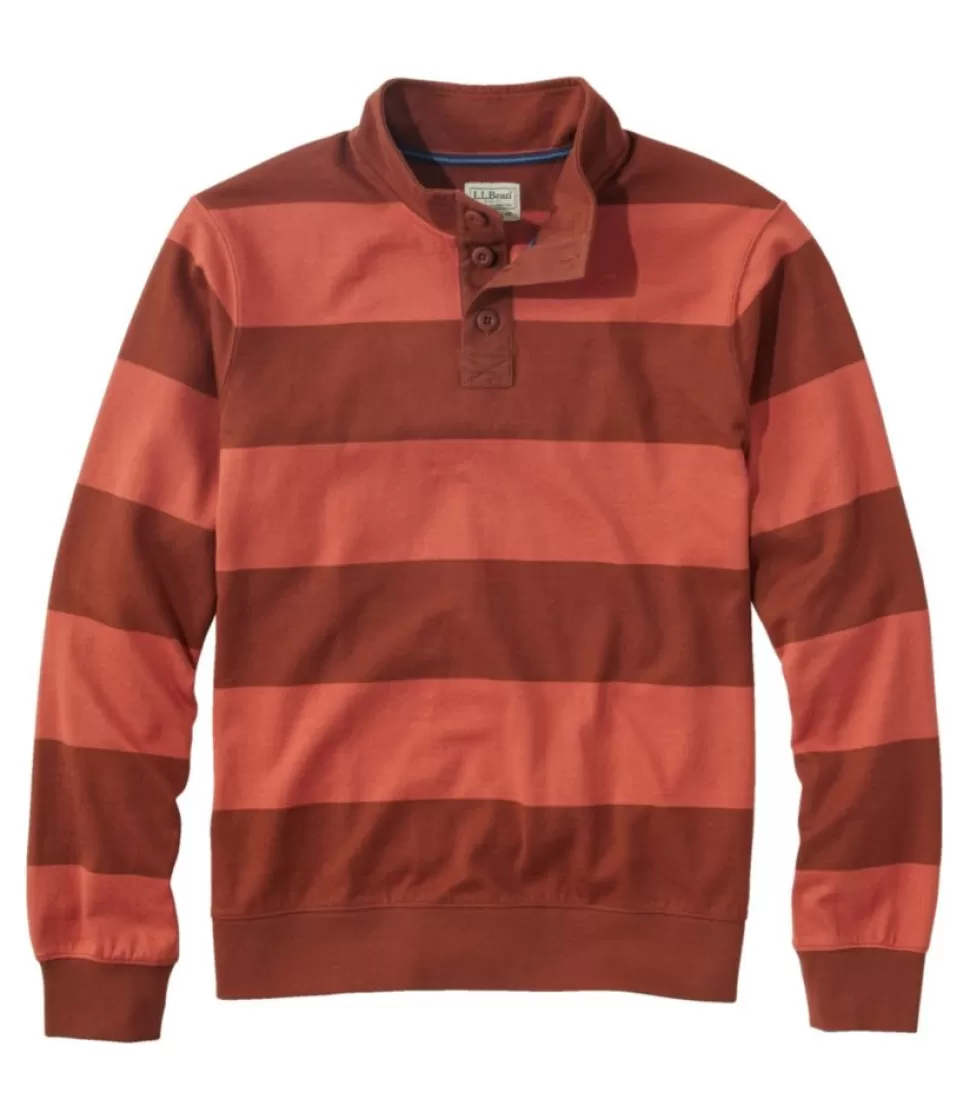 Cheap "Men's Bean's Vintage Soft Rugby, Mockneck, Stripe" Shirts