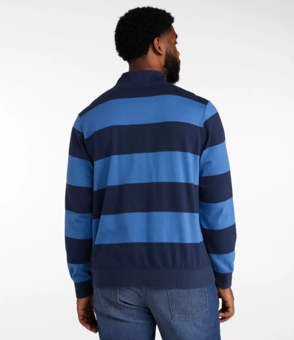 Cheap "Men's Bean's Vintage Soft Rugby, Mockneck, Stripe" Shirts