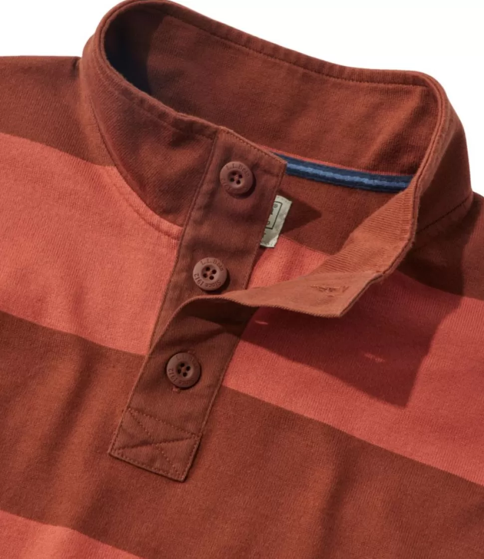 Cheap "Men's Bean's Vintage Soft Rugby, Mockneck, Stripe" Shirts