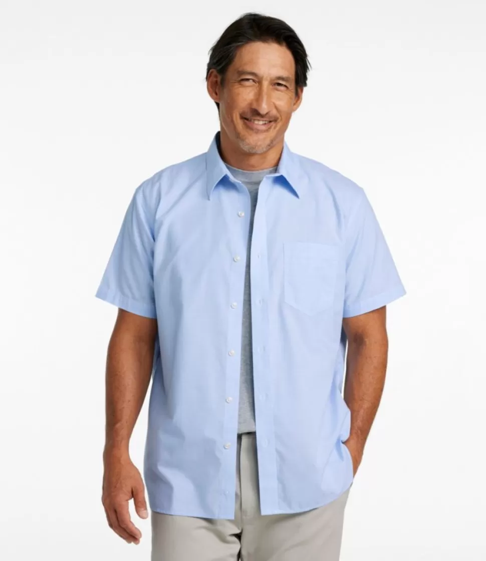 Store "Men's Bean's Wrinkle-Free Everyday Shirt, Traditional Untucked Fit, Short-Sleeve" Shirts
