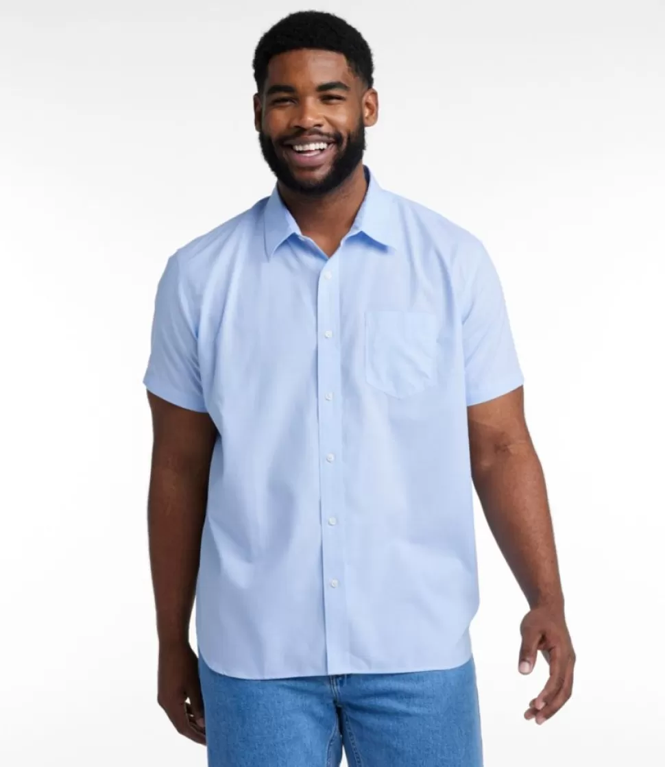 Store "Men's Bean's Wrinkle-Free Everyday Shirt, Traditional Untucked Fit, Short-Sleeve" Shirts