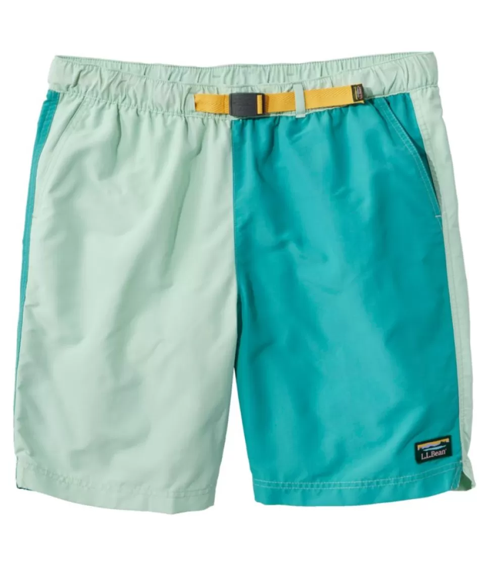Clearance "Men's Classic Supplex Sport Shorts, Belted, Colorblock, 8"" Shorts | Swimwear