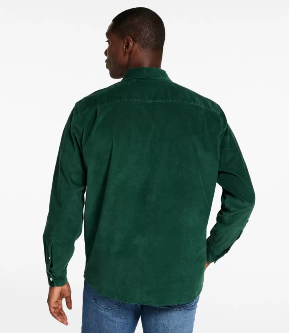 Sale "Men's Comfort Stretch Corduroy Shirt, Long-Sleeve, Traditional Untucked Fit" Shirts