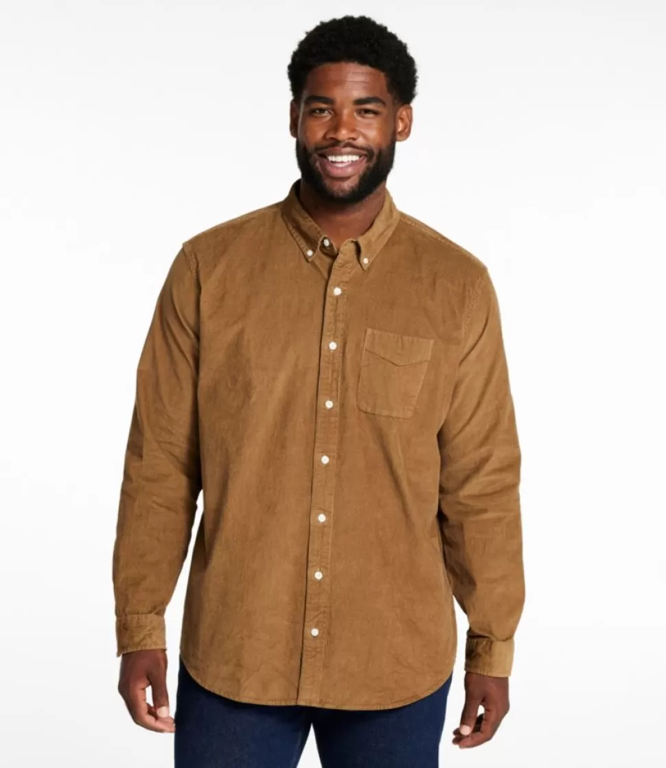 Sale "Men's Comfort Stretch Corduroy Shirt, Long-Sleeve, Traditional Untucked Fit" Shirts