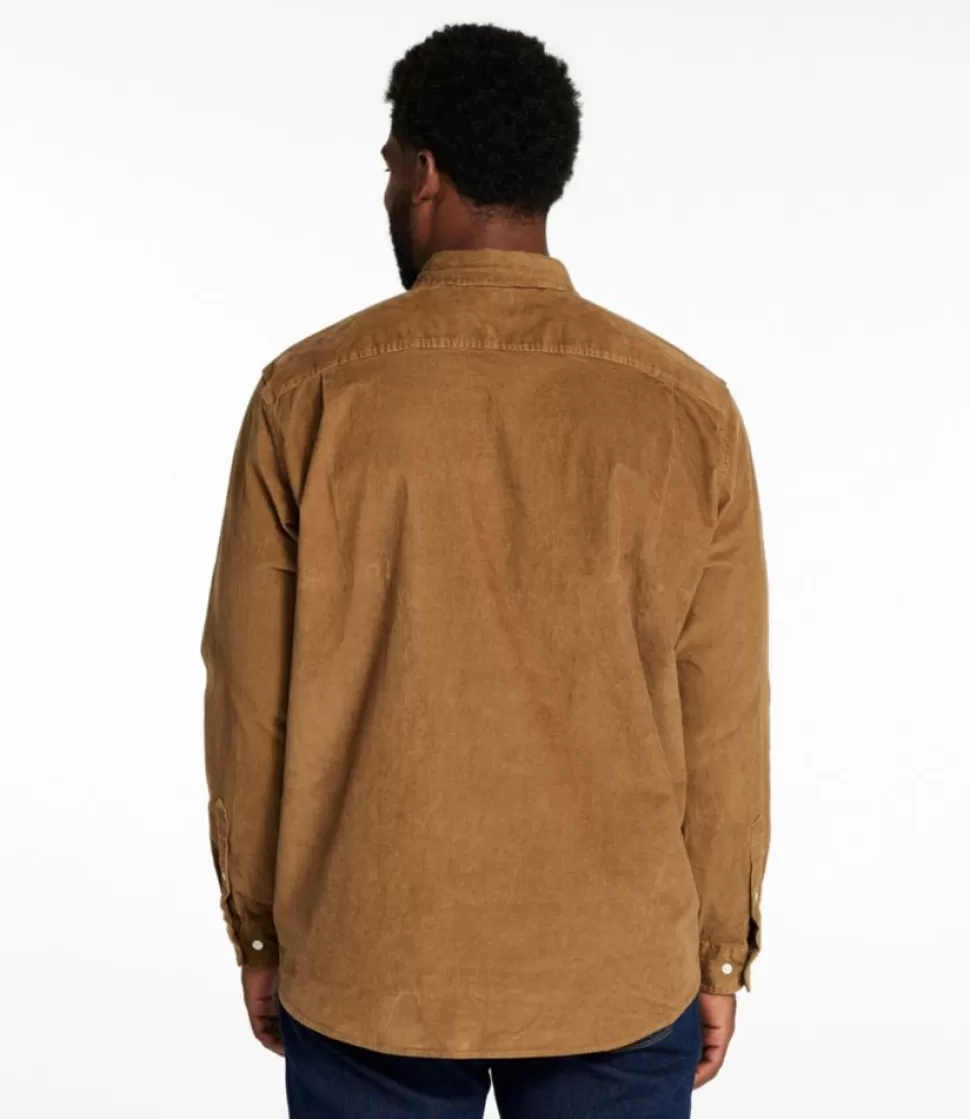 Sale "Men's Comfort Stretch Corduroy Shirt, Long-Sleeve, Traditional Untucked Fit" Shirts