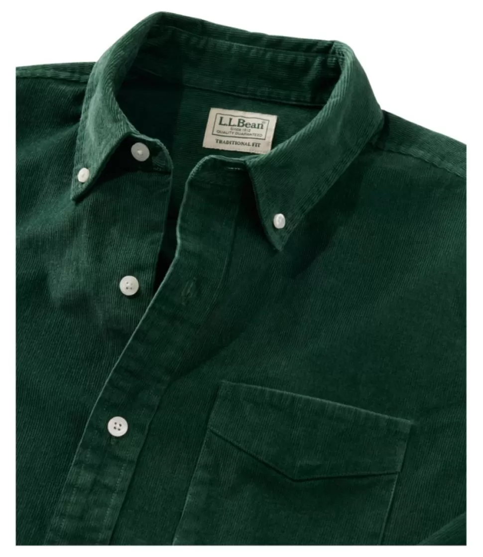 Sale "Men's Comfort Stretch Corduroy Shirt, Long-Sleeve, Traditional Untucked Fit" Shirts