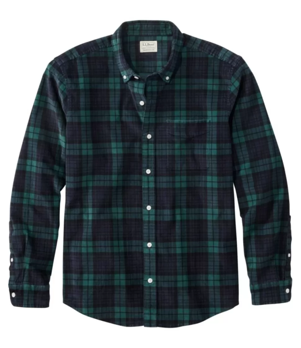 Shop "Men's Comfort Stretch Corduroy Shirt, Long-Sleeve, Traditional Untucked Fit, Print" Shirts