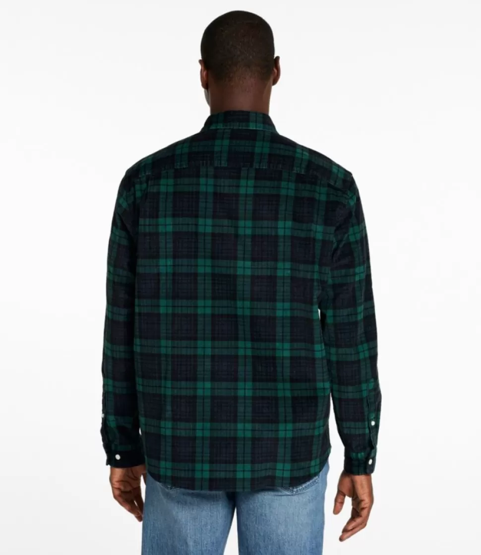 Shop "Men's Comfort Stretch Corduroy Shirt, Long-Sleeve, Traditional Untucked Fit, Print" Shirts