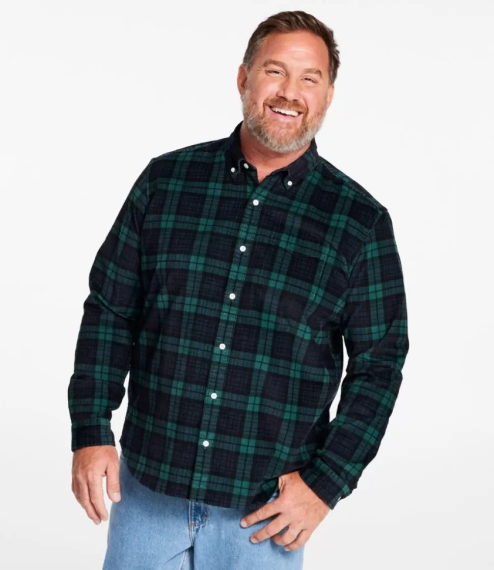 Shop "Men's Comfort Stretch Corduroy Shirt, Long-Sleeve, Traditional Untucked Fit, Print" Shirts