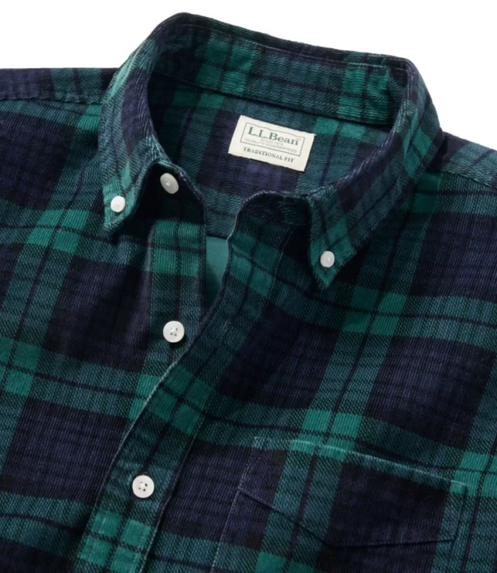 Shop "Men's Comfort Stretch Corduroy Shirt, Long-Sleeve, Traditional Untucked Fit, Print" Shirts