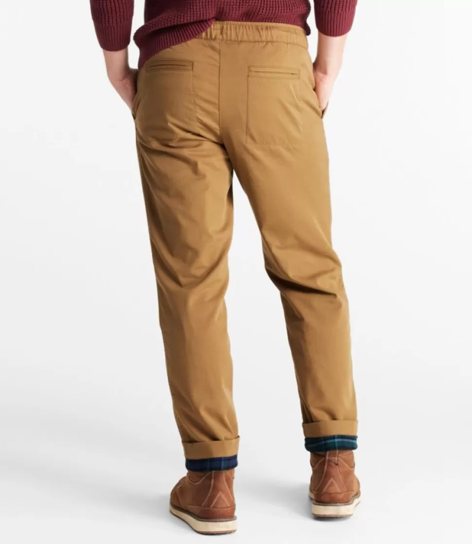 Best "Men's Comfort Stretch Dock Pants, Standard Fit, Straight Leg, Flannel-Lined" Pants