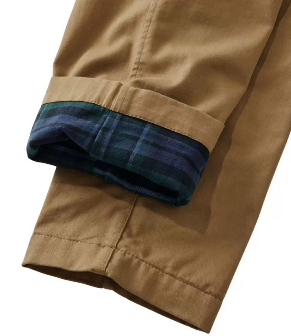 Best "Men's Comfort Stretch Dock Pants, Standard Fit, Straight Leg, Flannel-Lined" Pants