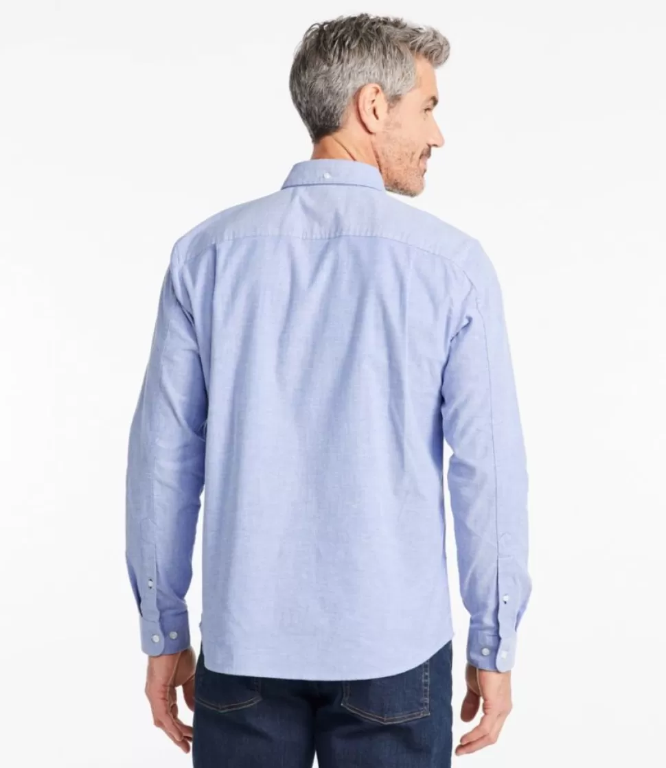 Outlet "Men's Comfort Stretch Oxford Shirt, Slightly Fitted Untucked Fit" Shirts