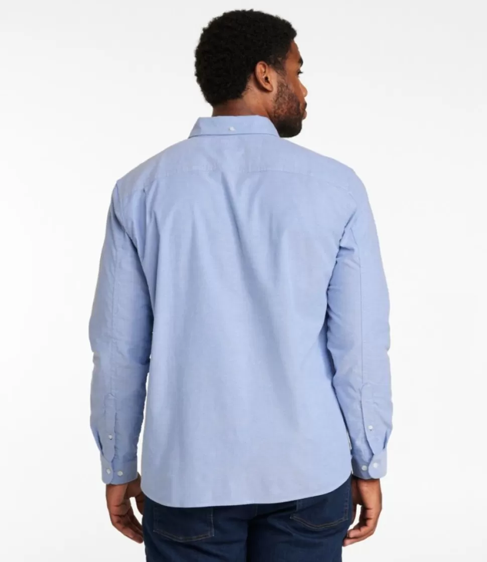 Outlet "Men's Comfort Stretch Oxford Shirt, Slightly Fitted Untucked Fit" Shirts