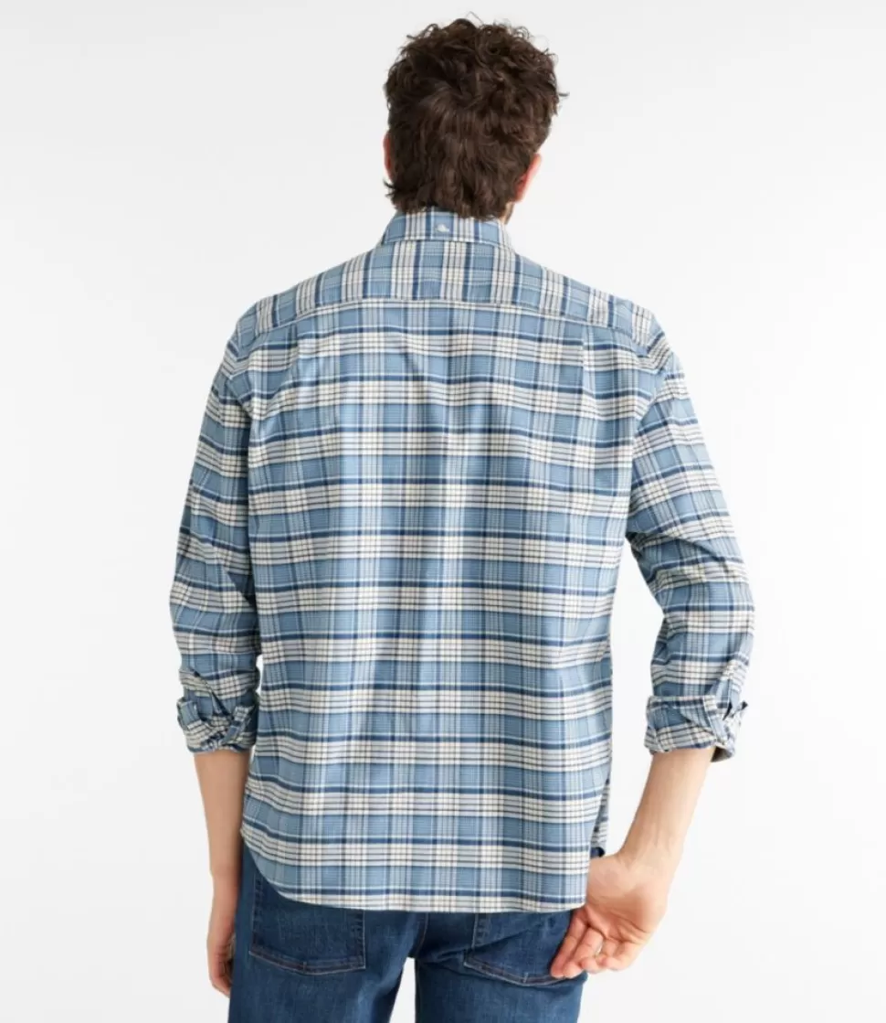 Cheap "Men's Comfort Stretch Oxford Shirt, Traditional Untucked Fit, Plaid" Shirts