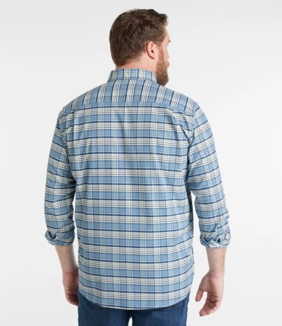 Cheap "Men's Comfort Stretch Oxford Shirt, Traditional Untucked Fit, Plaid" Shirts