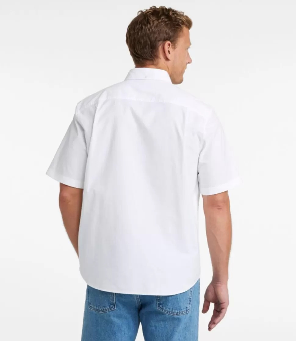 Flash Sale "Men's Comfort Stretch Oxford, Traditional Untucked Fit, Short-Sleeve" Shirts