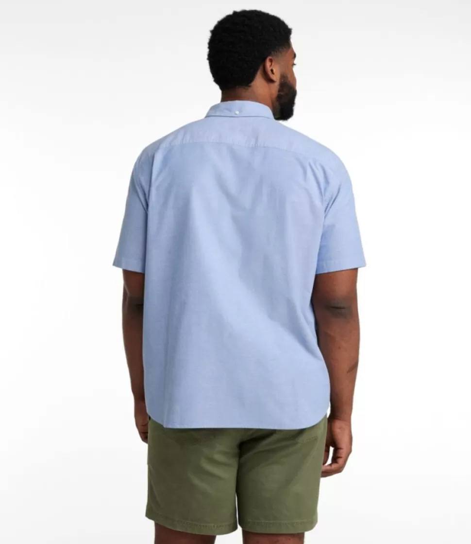 Flash Sale "Men's Comfort Stretch Oxford, Traditional Untucked Fit, Short-Sleeve" Shirts