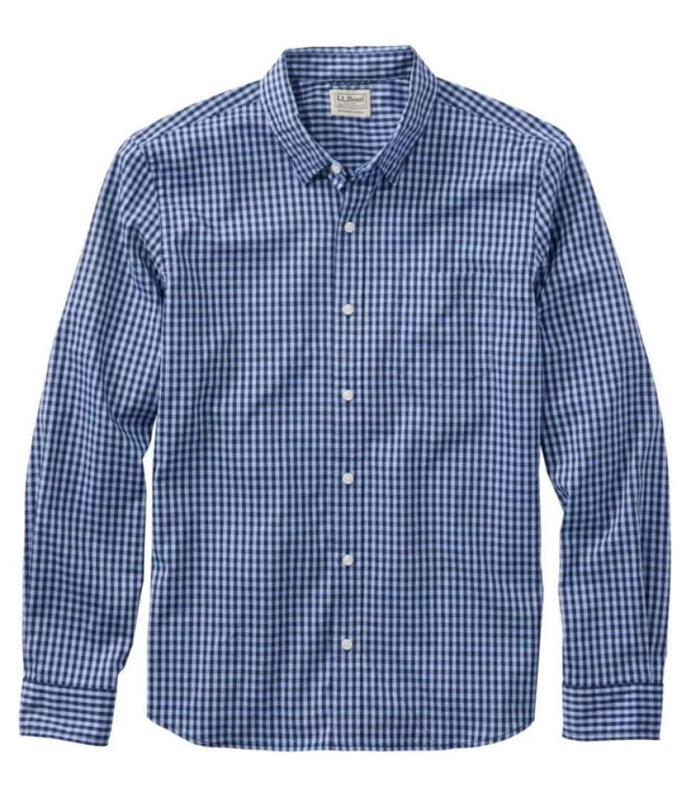 Sale "Men's Comfort Stretch Performance Shirt, Long-Sleeve, Slightly Fitted Untucked Fit, Plaid" Shirts