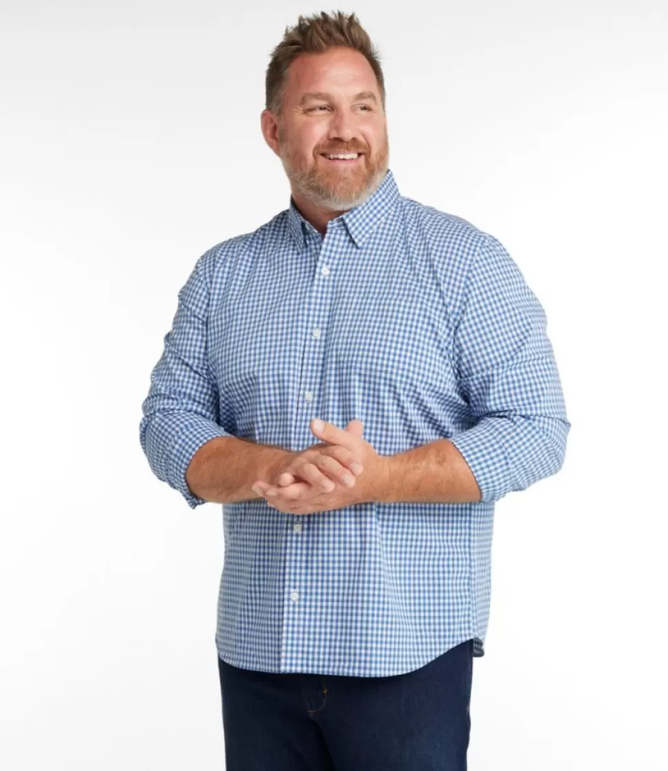 Sale "Men's Comfort Stretch Performance Shirt, Long-Sleeve, Slightly Fitted Untucked Fit, Plaid" Shirts