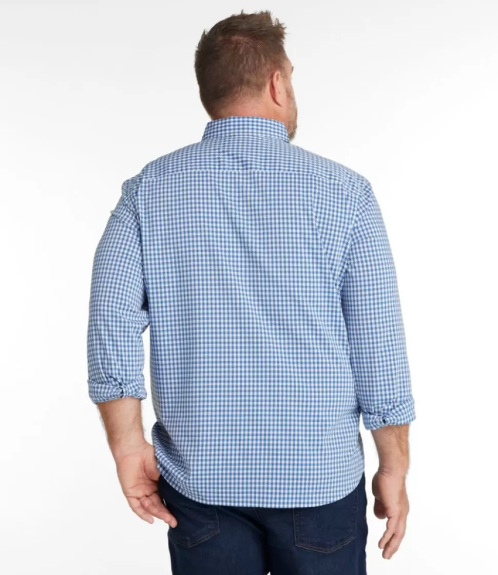 Sale "Men's Comfort Stretch Performance Shirt, Long-Sleeve, Slightly Fitted Untucked Fit, Plaid" Shirts