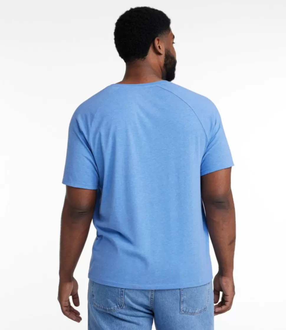 Sale "Men's Comfort Stretch Pima Tee Shirt, Short-Sleeve Henley" Shirts