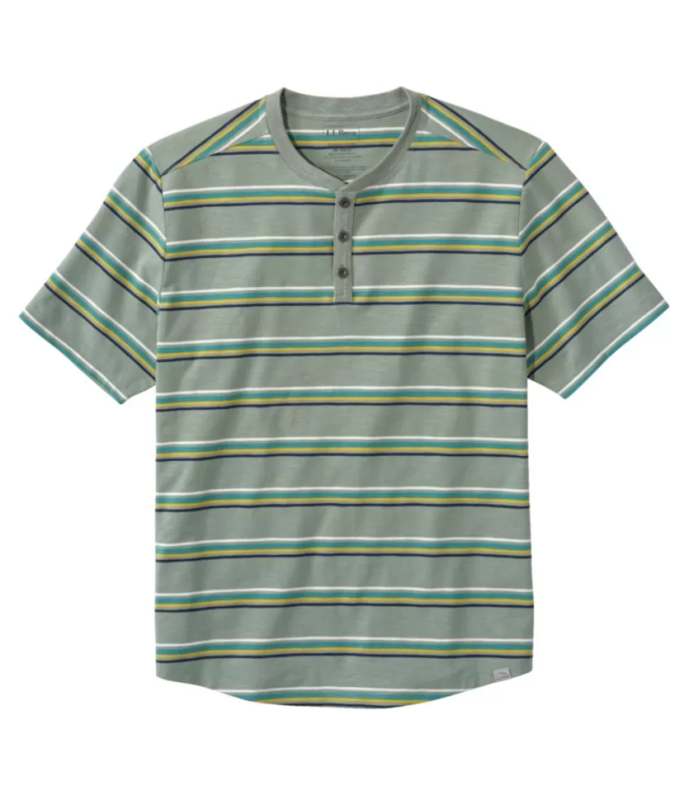 Clearance "Men's Explorer Slub Tee, Short-Sleeve Henley Stripe" Shirts | Activewear