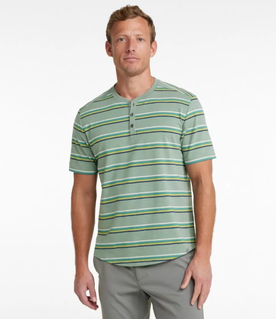 Clearance "Men's Explorer Slub Tee, Short-Sleeve Henley Stripe" Shirts | Activewear
