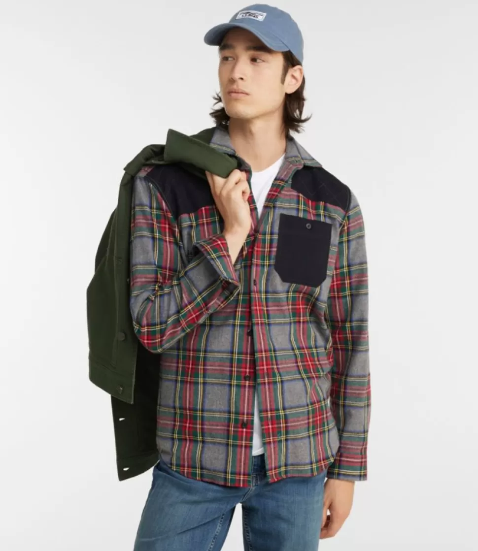 Flash Sale "Men's Heritage Scotch Plaid Flannel Shirt, Slightly Fitted Untucked Fit" Shirts
