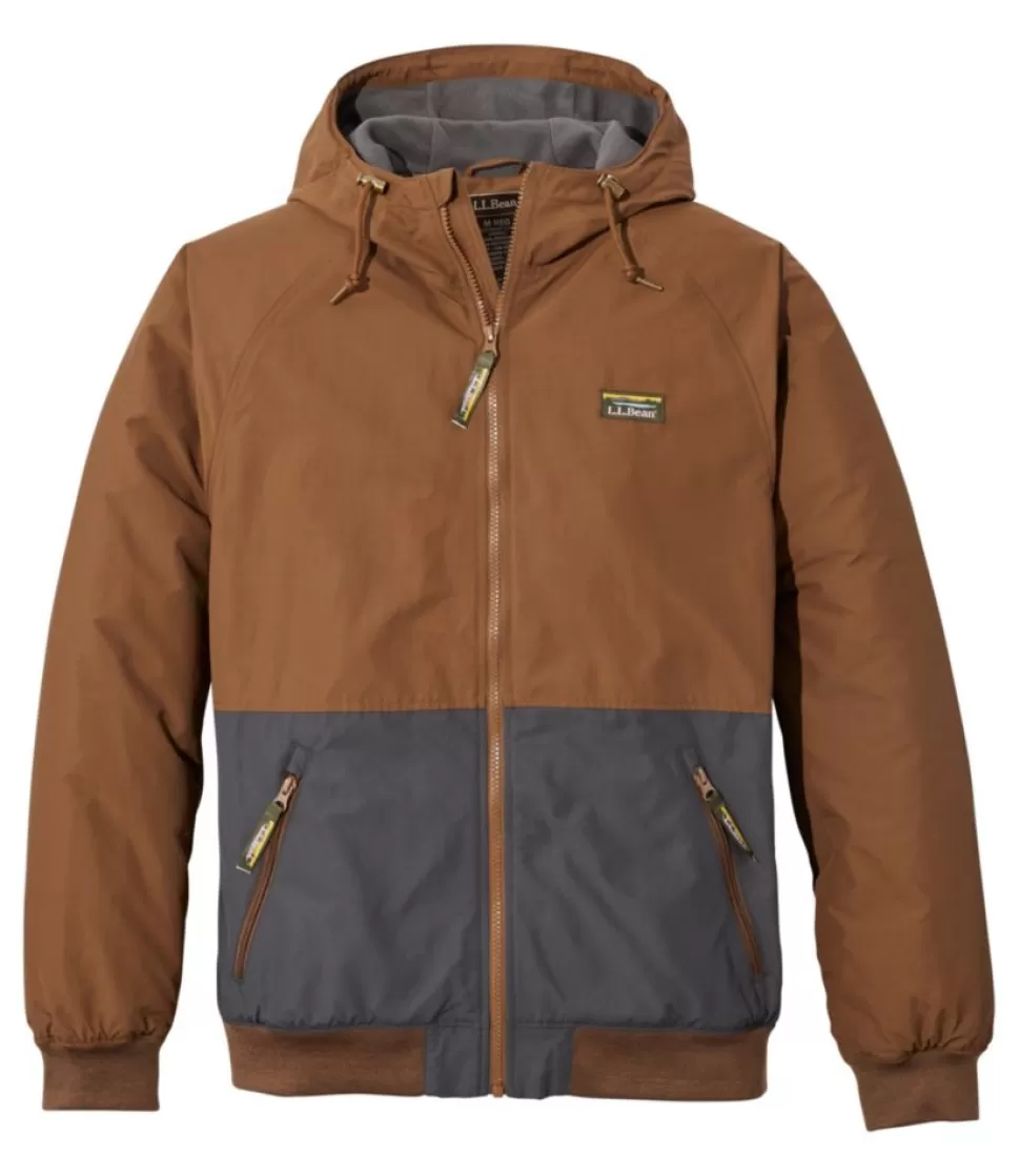 Cheap "Men's Insulated 3-Season Bomber Hooded Jacket, Colorblock" Insulated Jackets