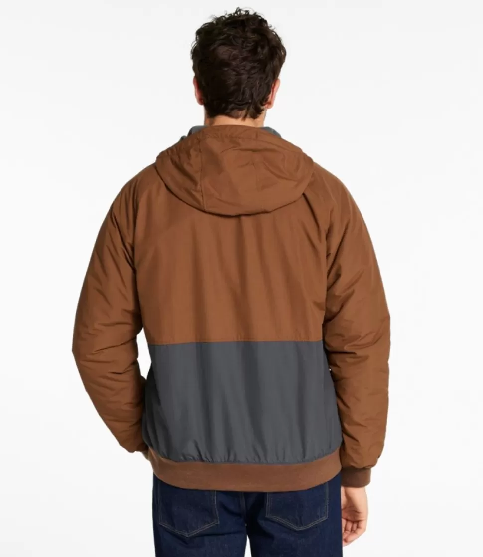 Cheap "Men's Insulated 3-Season Bomber Hooded Jacket, Colorblock" Insulated Jackets
