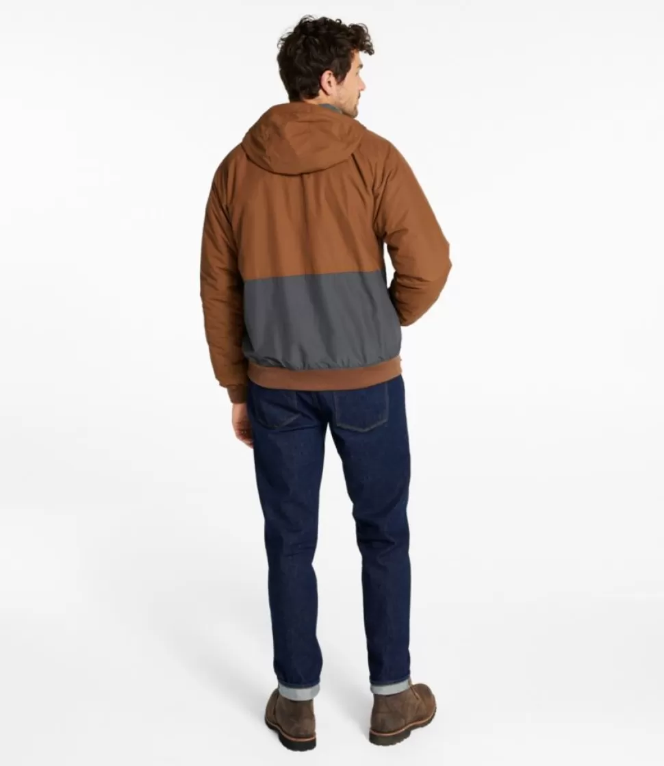 Cheap "Men's Insulated 3-Season Bomber Hooded Jacket, Colorblock" Insulated Jackets