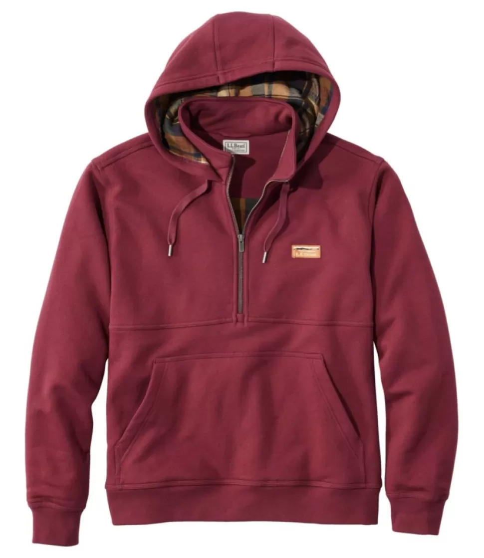 Shop "Men's Katahdin Iron Works® Half-Zip Sweatshirt, Hooded, Flannel-Lined" Sweatshirts