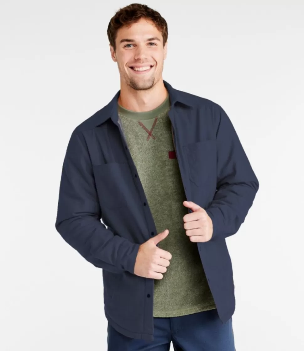 Best "Men's Katahdin Performance Flannel Shirt-Jacket, Hi-Pile Fleece-Lined Solid" Shirts | Activewear