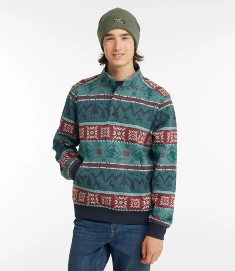 Hot "Men's 1912 Sweatshirt, Button-Mock, Print" Sweatshirts