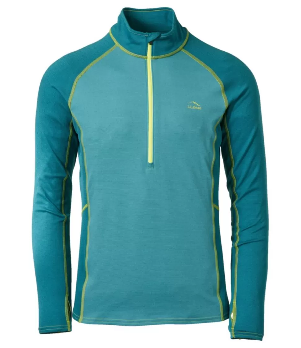 Best Sale "Men's Midweight Base Layer, 1/4 Zip Color Block" Base Layers | Accessories