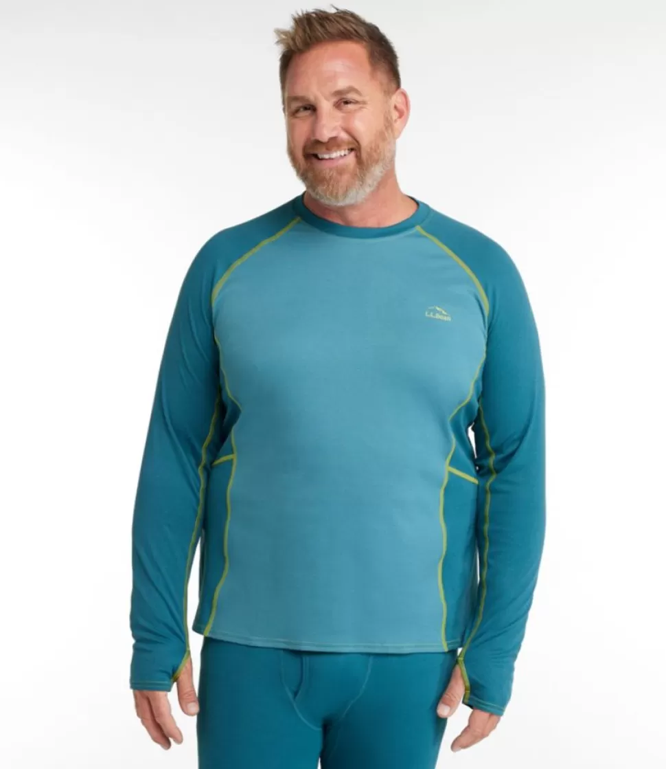 New "Men's Midweight Base Layer Crew, Long-Sleeve Color Block" Base Layers | Accessories