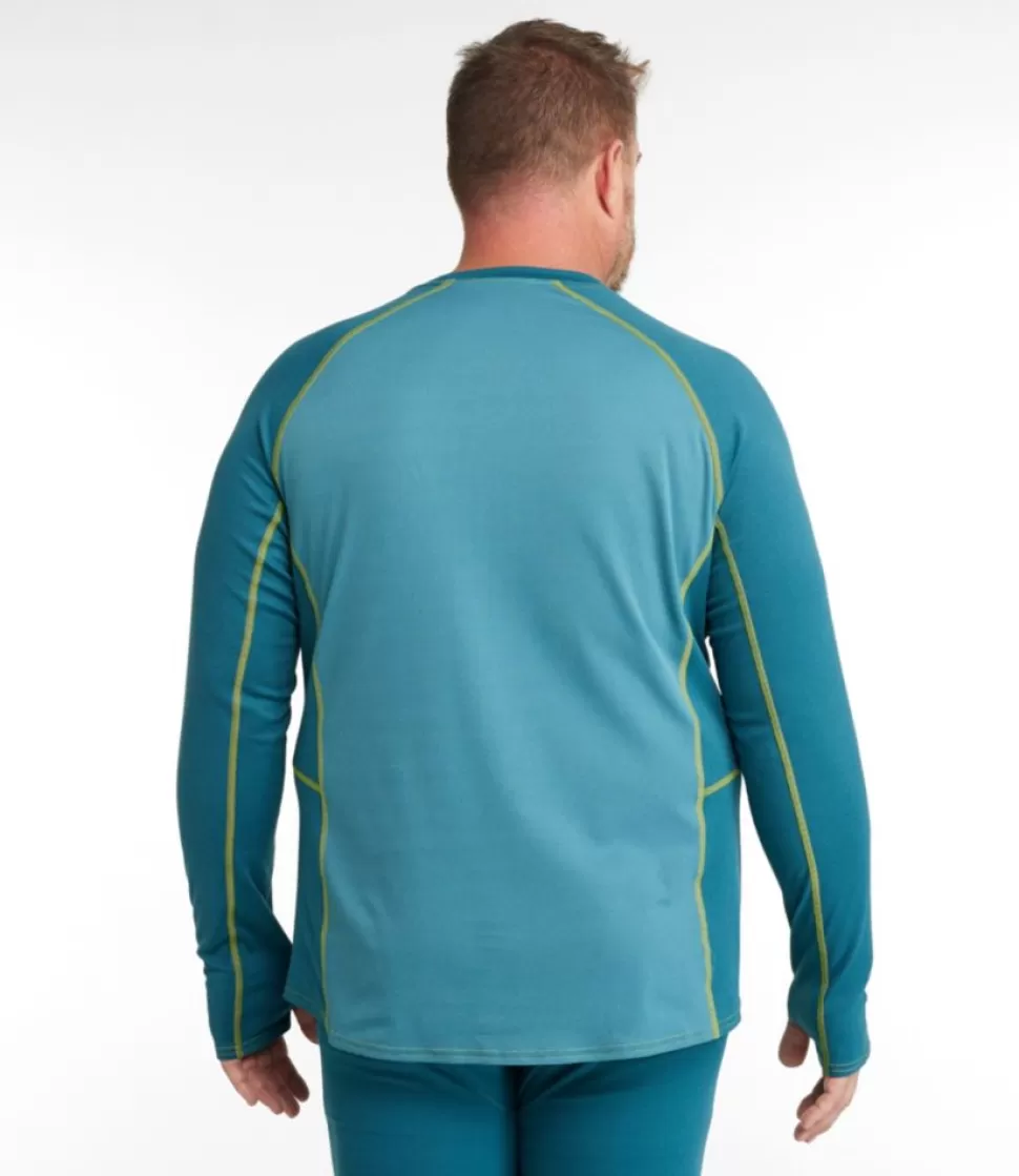 New "Men's Midweight Base Layer Crew, Long-Sleeve Color Block" Base Layers | Accessories
