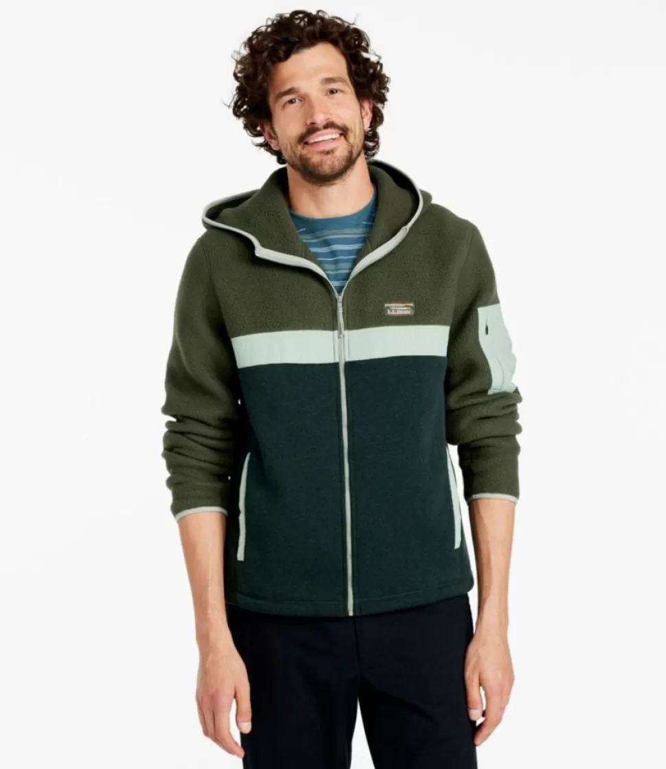 Clearance "Men's Sweater Fleece Sherpa Hybrid, Full-Zip Hoodie" Sweatshirts | Fleece