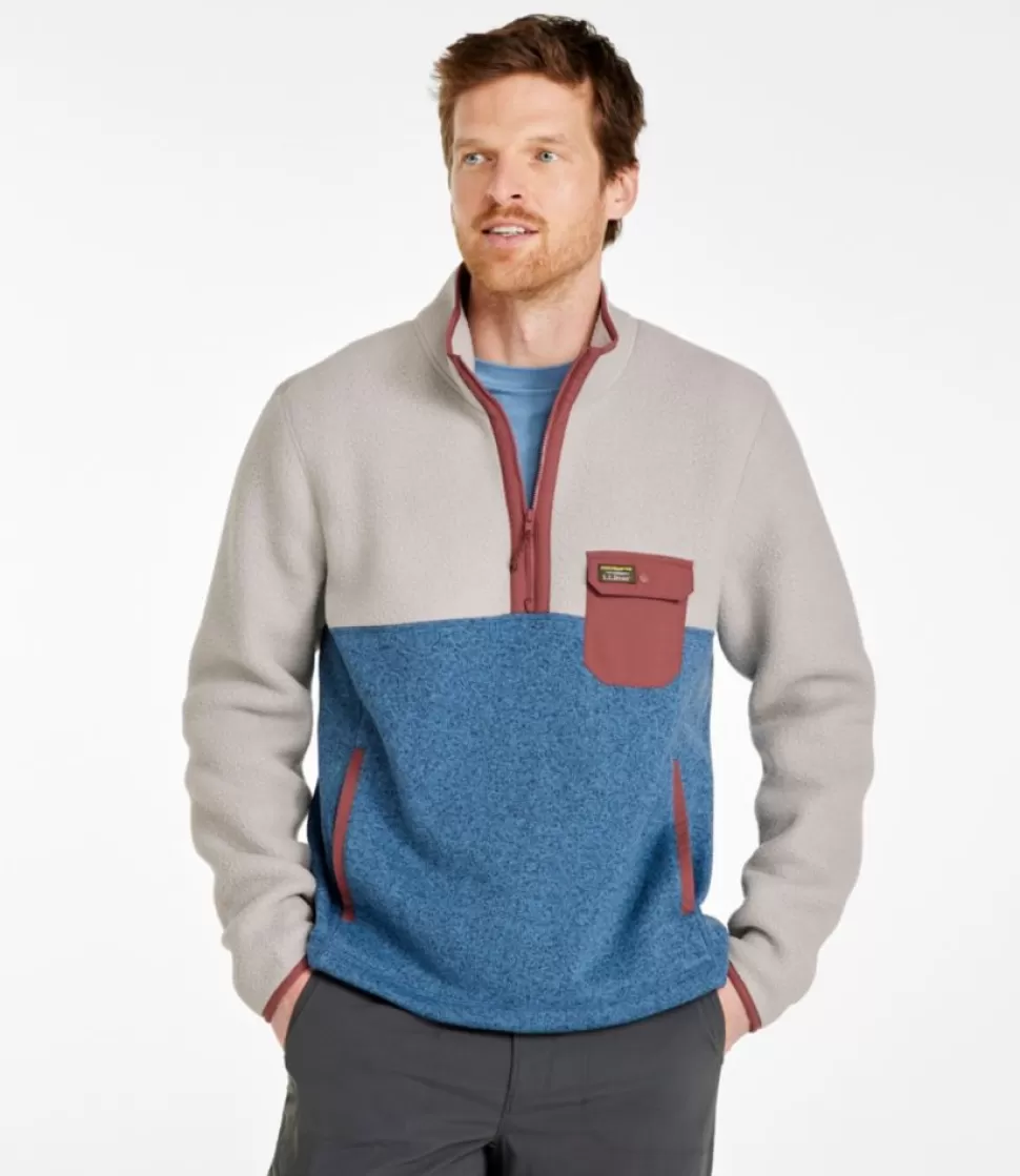 Sale "Men's Sweater Fleece Sherpa Hybrid Pullover" Sweatshirts | Fleece