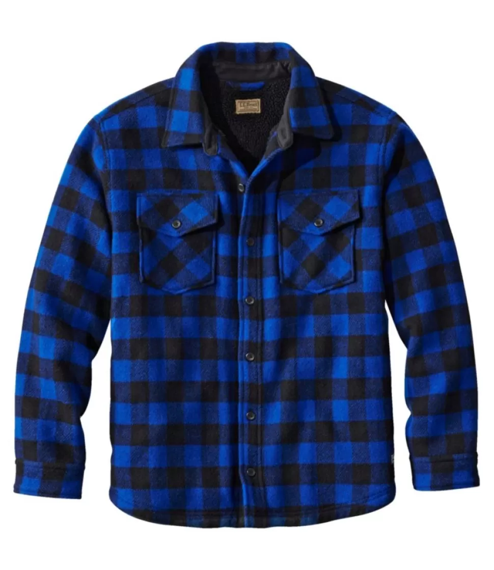 Outlet "Men's Maine Guide Sherpa Lined Wool Shirt" Shirts | Hunting