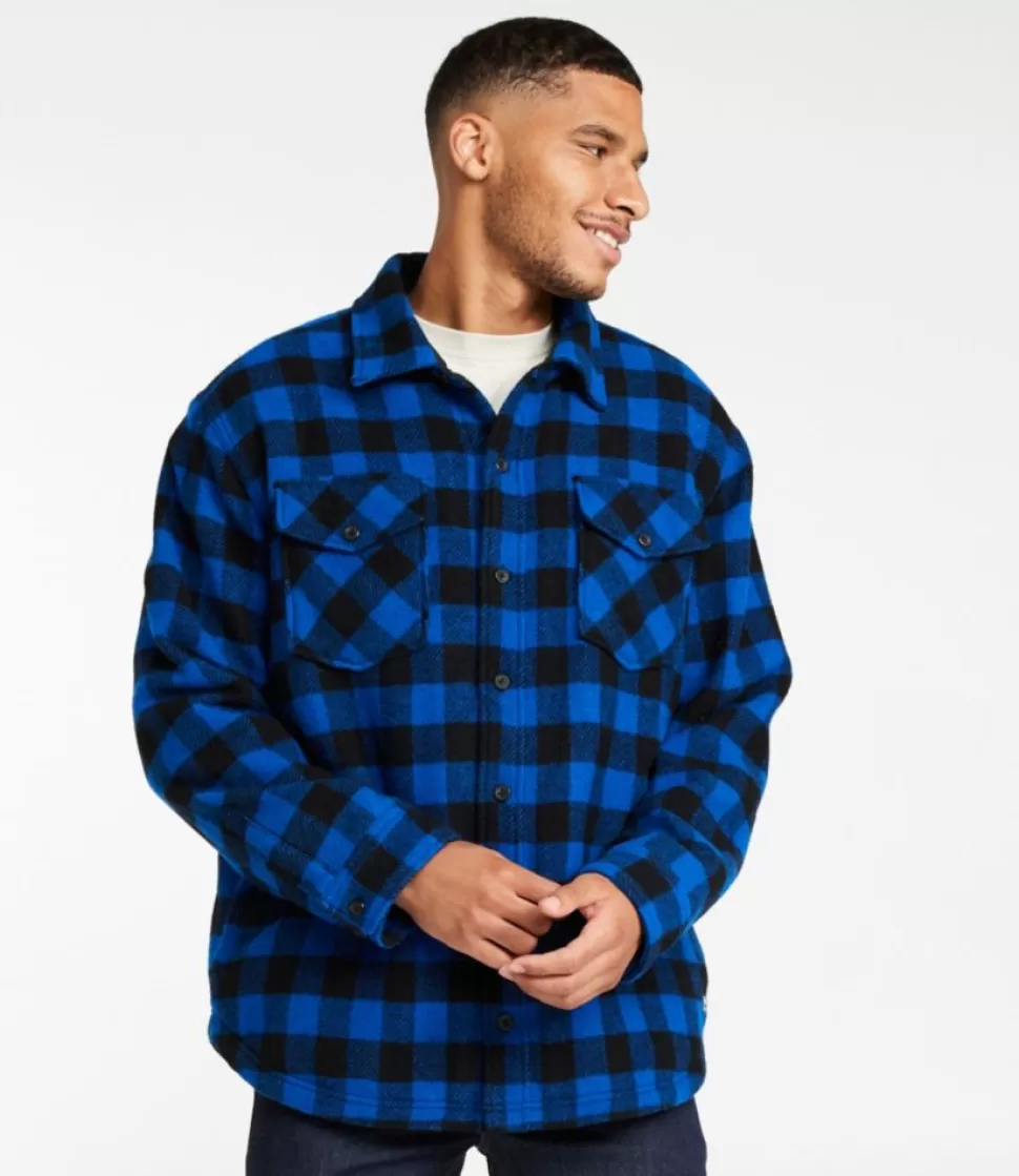 Outlet "Men's Maine Guide Sherpa Lined Wool Shirt" Shirts | Hunting