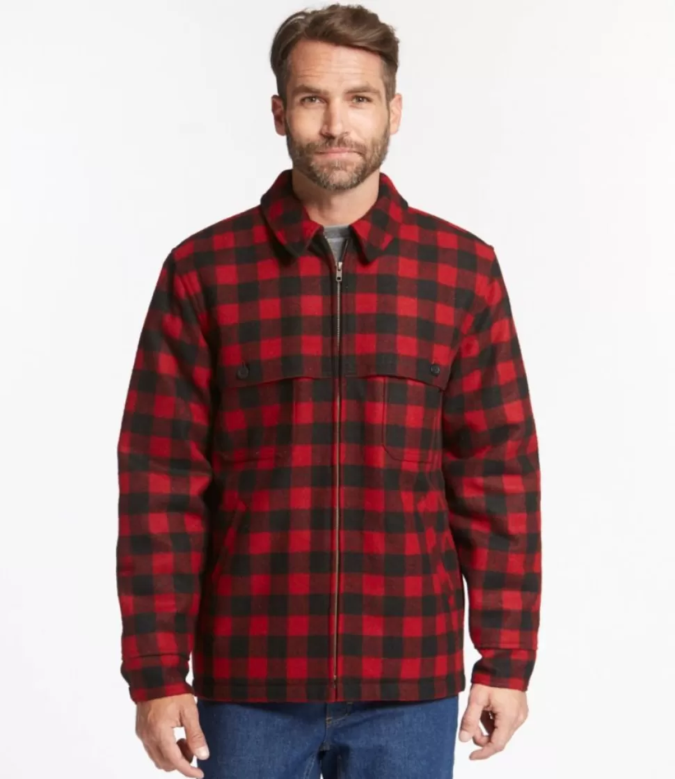 Best Sale "Men's Maine Guide Zip-Front Jac-Shirt with PrimaLoft, Plaid" Insulated Jackets | Casual Jackets