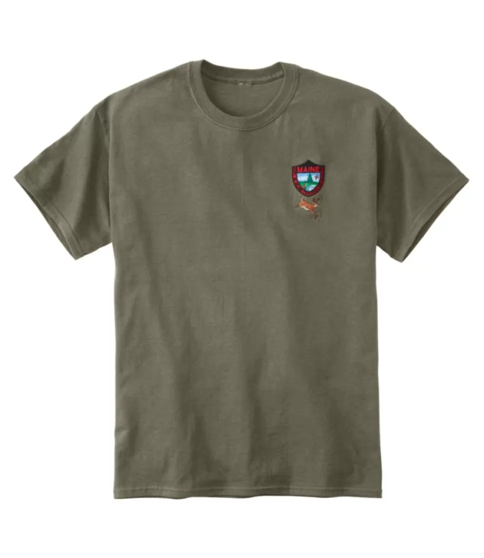 New "Men's Maine Inland Fisheries and Wildlife Tee, White-Tailed Deer" Shirts | Hunting