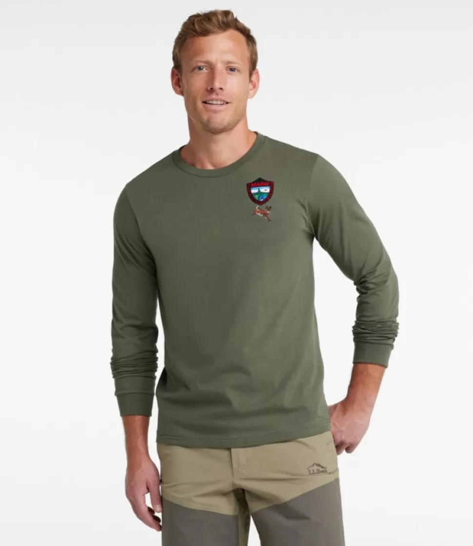 Clearance "Men's MIF&W Tee, Long-Sleeve White-Tailed Deer" Shirts | Hunting