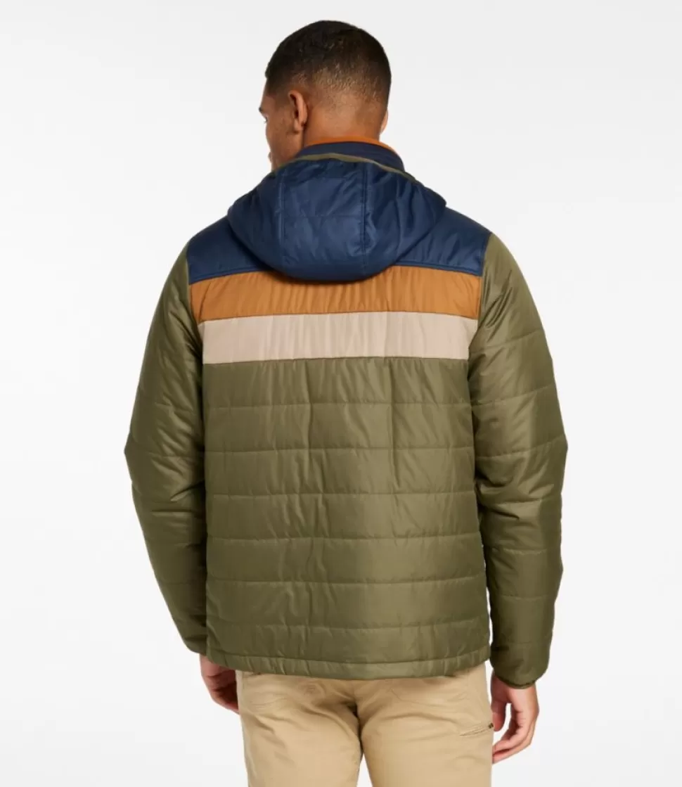Best Sale "Men's Mountain Classic Puffer Hooded Jacket, Colorblock" Insulated Jackets