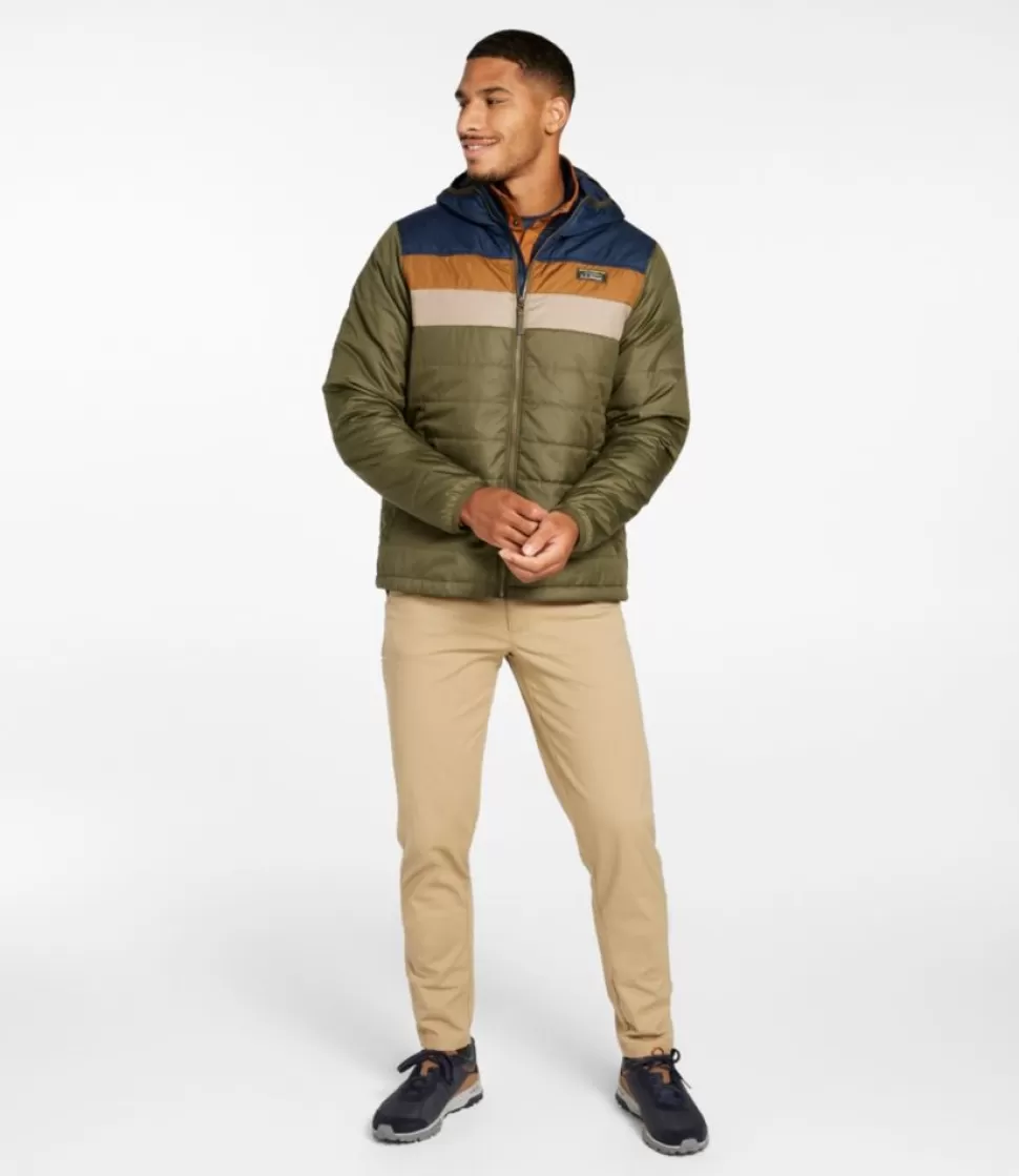 Best Sale "Men's Mountain Classic Puffer Hooded Jacket, Colorblock" Insulated Jackets