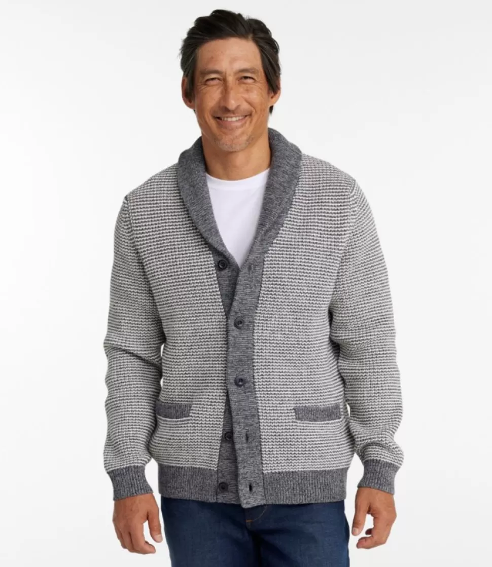 Sale "Men's Organic Cotton Sweater, Cardigan, Stripe" Sweaters