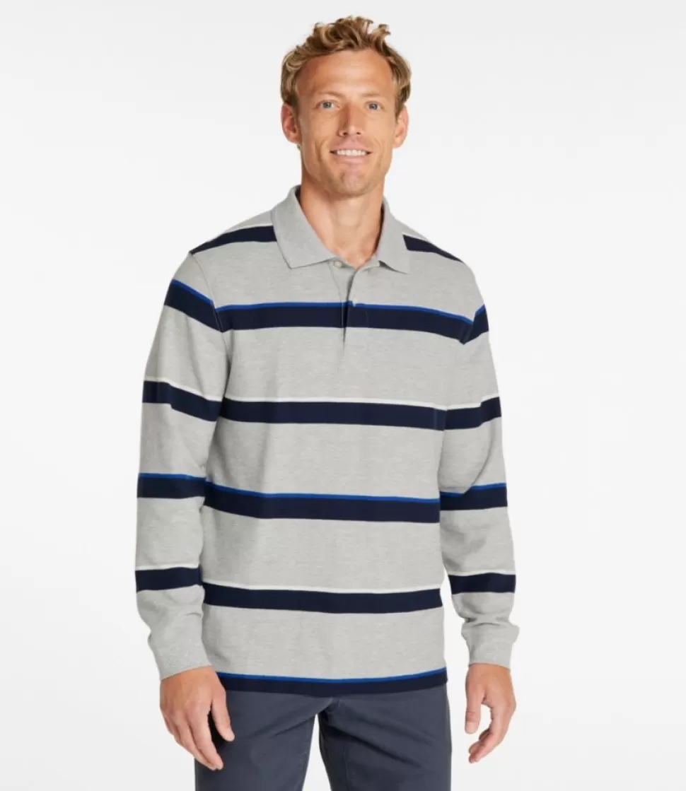 Best "Men's Premium Double L® Polo, Long-Sleeve Without Pocket, Stripe" Shirts