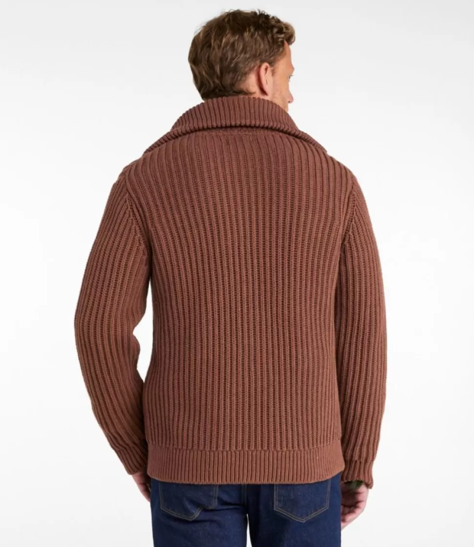 Cheap "Men's Signature Organic Cotton Sweater, Funnel Neck, Full Zip" Sweaters